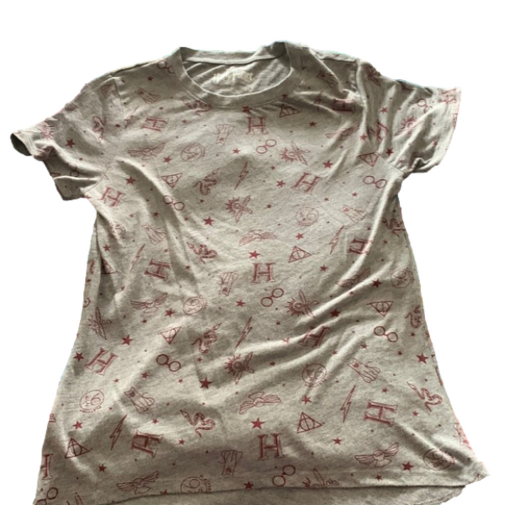 HARRY Potter small women’s top, grey and maroon